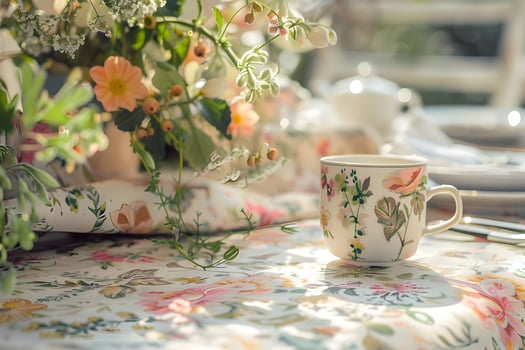 Brunch Blooms A Summer Feast in Blush Pink and Coral photo