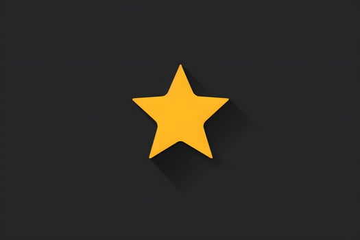 A star symbol casting a long shadow against a dark backdrop photo