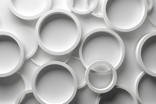 A close up of a bunch of white circles on a wall photo