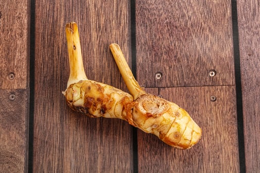 Raw galangal root seasonong aroma photo