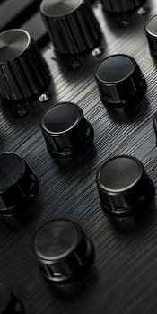 Shiny Metallic Keyboard Closeup photo