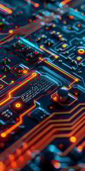 Glowing Circuit Board photo