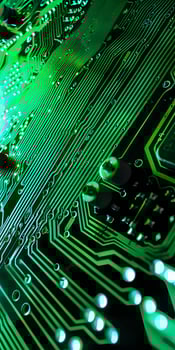Glowing Green Circuitry photo
