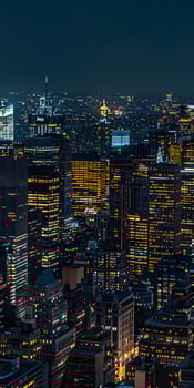 Holographic Urban Skyline photo