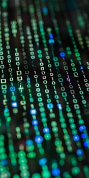 Shimmering Binary Code photo