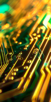 Glowing Circuit Board photo