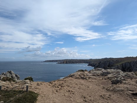 Coastal Beauty a Serene Horizon of Brittany's Pointe Du Van photo