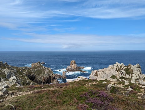 Scenic Brittany Coastline Cliff Hike to Pointe Du Van with Ocean Views photo