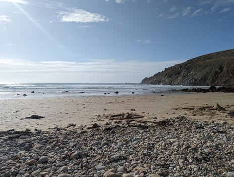 Coastal Horizon at Baie Des Trepasses with Cliffs and Waves photo