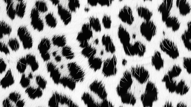 A black and white leopard print fabric photo