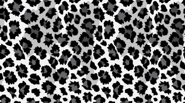 A black and white leopard print fabric photo