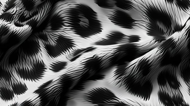 A black and white leopard print fabric photo