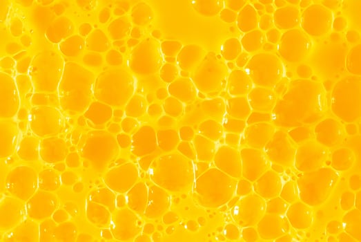 Orange Juice and Berry Gel, Spa Treatment Background with Gold Slime photo