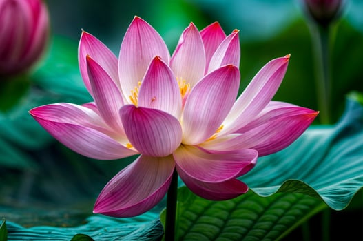Close-Up, Delicate Water Lily Petals Revealed in Stunning Detail Amidst Tranquil Pond Beauty photo
