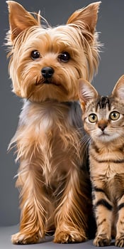 Cat and Dog Friends photo