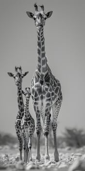 Savannah Stroll Giraffe Family photo