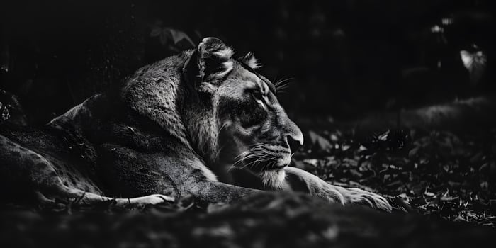 Wild Lioness Hunting photo