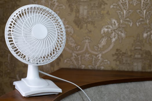 Electric fan with blades included to cool room photo
