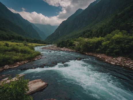 River and mountan tourist place photo, wallpeper photo