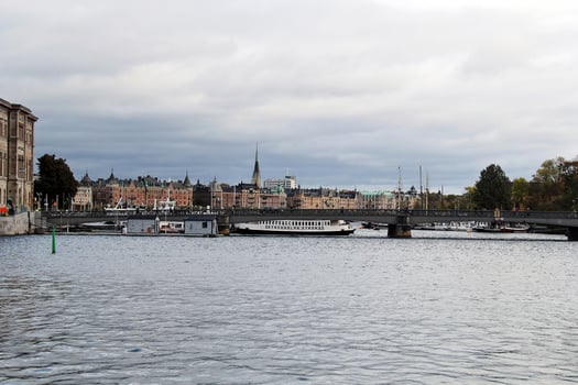 Stockholm, Sweden, 2018 - Skeppsholmsbron Bridge in Stockholm photo
