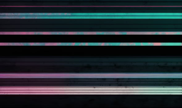 VHS effect blankets the composition mimicking white noise over a grunge film texture photo