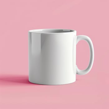Coffee Mug 15Oz Mockup, On Solid Color Background photo