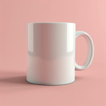 Coffee Mug 15Oz Mockup, On Solid Color Background photo
