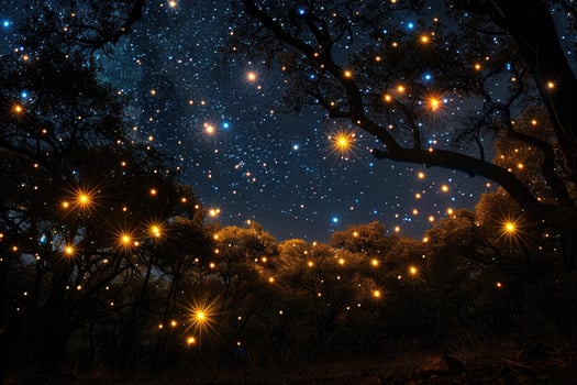 shining stars in the sky professional photography photo