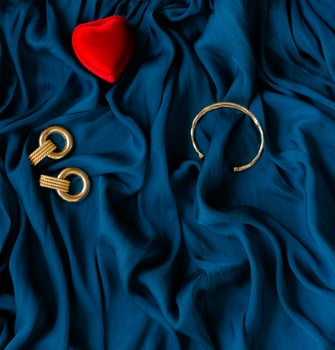 engagement ring box - valentine's day and holiday backgrounds concept photo