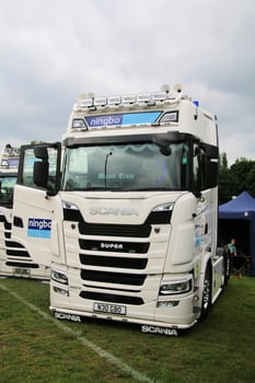 Whitchurch in Shropshire in the UK on 1 June 2024. A view of a Truck in a truck show photo