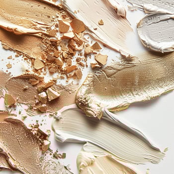 Beauty product and cosmetics texture, makeup products as abstract luxury cosmetic background photo