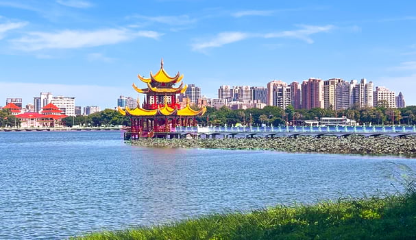 Beautiful sightseeing spot Wuliting in Kaohsiung City, Taiwan. photo