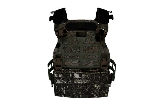 3d rendering used military bulletproof vest photo