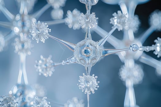 Water molecule model background professional photography photo