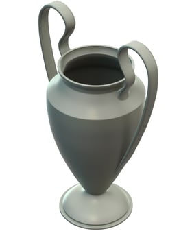Trophy isolated on background. 3d rendering - illustration photo
