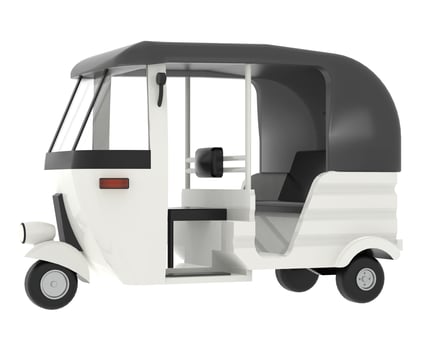 Thailand car isolated on background. 3d rendering - illustration photo