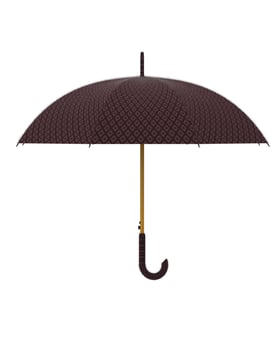 Umbrella isolated on background. 3d rendering - illustration photo