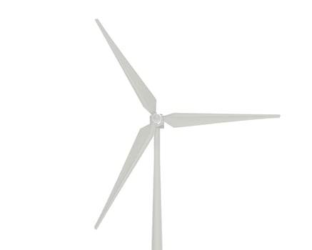 Windmill isolated on background. 3d rendering - illustration photo