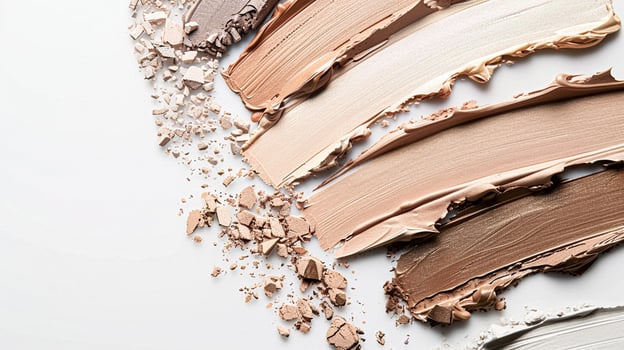 Beauty product and cosmetics texture, makeup products as abstract luxury cosmetic background photo