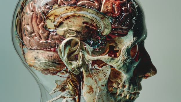 A before and after image of an individuals brain after following a personalized health plan photo