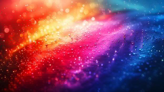 vibrant colors with sparkling light glitter effect of rainbow flag for celebrate pride month of LGBT community. AI-Generated photo