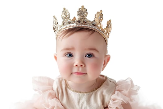 Baby on white photo
