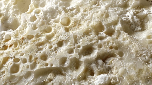 Small air pockets within the granular salt create a porous and spongelike texture giving it a unique feel under the fingers photo