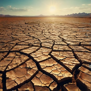 close up to cracked ground, evironment, dry land photo