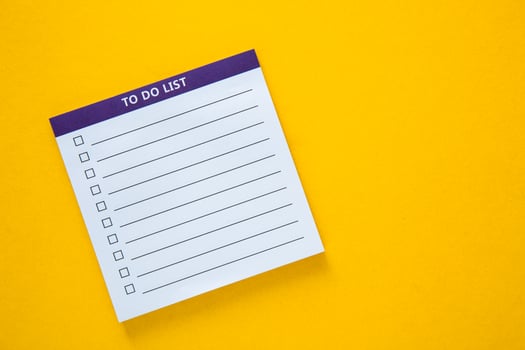 To Do lIst Planner with yellow background photo