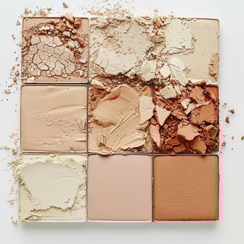 Beauty product and cosmetics texture, makeup products as abstract luxury cosmetic background photo