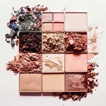 Beauty product and cosmetics texture, makeup products as abstract luxury cosmetic background photo