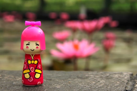 Close up photo of Japanese children's plastic dolls, taken in Malang Indonesia add on May 30 2024