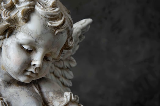 Cherub Statue Background photo