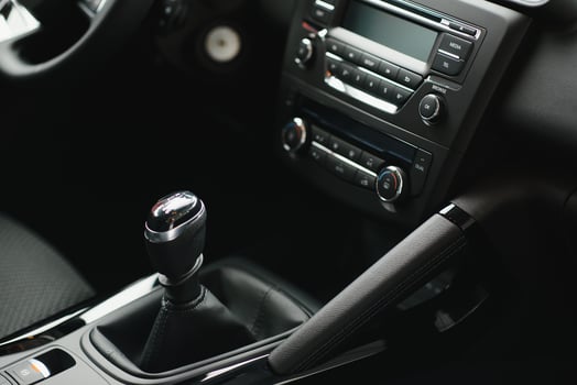 interior modern car elements, close-up photo